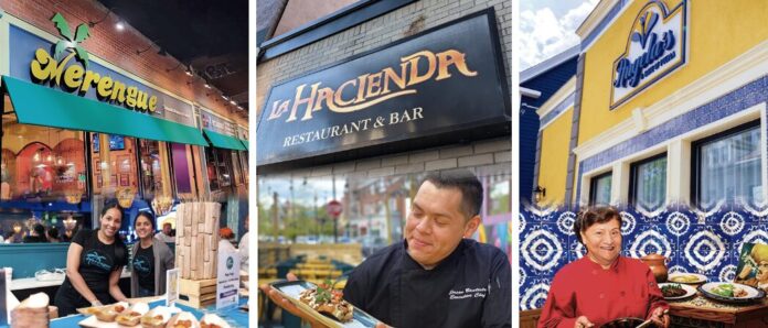 Merengue Restaurant de Roxbury, La Hacienda y Angela Café de East Boston